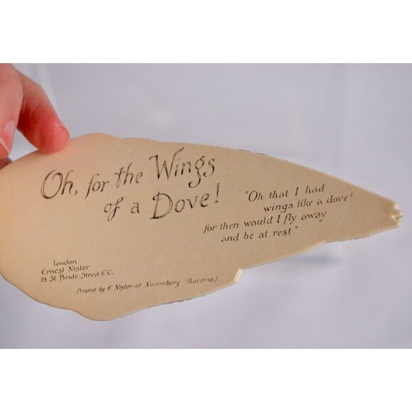 Oh For The Wings of a Dove Shaped Booklet Vintage Small - Picture 3 of 3